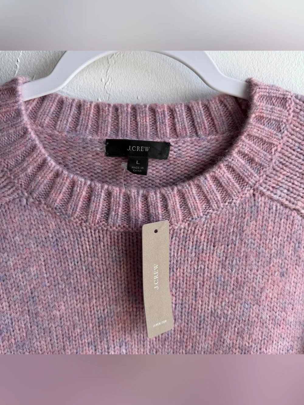 NWT JCrew Alpaca-blend crewneck sweater Size Large